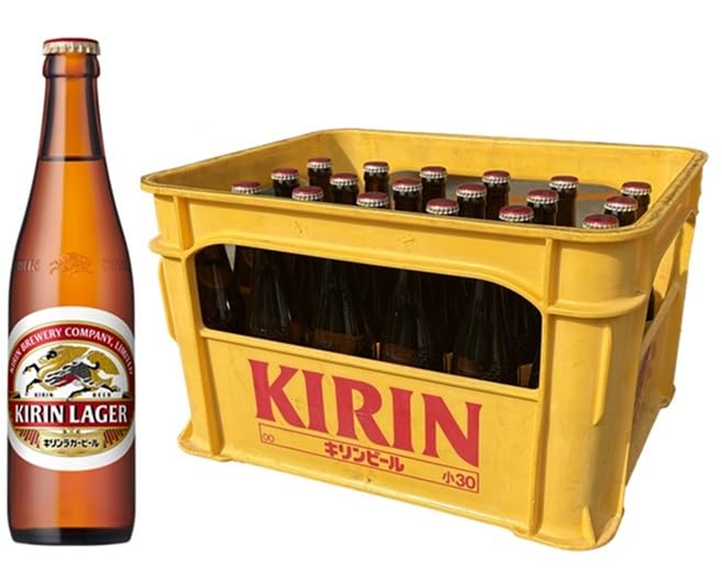 【希少品！動作確認済】美品KIRINキリン ラガービール ライト レトロ Amazon.co.jp: 【瓶ビール】【P箱1ケース】小瓶30本セット キリン